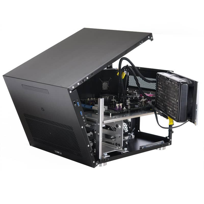 Pc v. Lian li открытый корпус. Lian li open Air Chassis Micro ATX. Lian li е Spider. Компьютерный корпус Lian li PC-v358b Black.